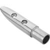 YARNOW Supporto Terminale Corrimano Nautico in Acciaio Inox Argento | Finitura Lucida a Specchio, Supporto Affidabile, Stabilità Migliorata, Sicurezza Aumentata, Installazione Semplice