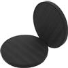 BESTOMZ 2 Pezzi Cuscino Rotondo di Supporto per Yoga e Pilates in Tpe Nero
