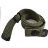 Generic WW2 US M1 Carabina Tela Sling Cotone Fettuccia Raccordi in Metallo Solido Riproduzione WW2 - Verde OD