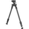 Vanguard Equalizer 3QS C Bipiede da caccia per fucile | Fibra di carbonio, attacco ad anello per fucile subacqueo, adattatore Picatinny, altezza massima: 67,5 cm
