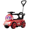 JUSKAQZYI Auto elettrica for bambini con schienale con maniglia di spinta for fari | 3 modalità: spinta, guida o scooter bicicletta