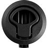 Waoclowr Blocco con manico integrato, chiusura in plastica nera | Il design integrato della maniglia garantisce un aspetto elegante, resistente ai raggi UV, fissaggio a 2 fori facile da