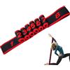 EVTHUR Fascia elastica per yoga, fascia di resistenza per adulti, per ginnastica, yoga e allenamento latino, dotata di 8 fasce elastiche regolabili in tessuto per fisioterapia, pilates, danza e fitness