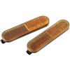 Generic Amber PC Reflectors 2 Pack Per Xiaomi Scooter Elettrico Sicurezza Notturna