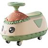 JUSKAQZYI Auto Wiggle for bambini, cavalcabile con giocattoli a forma di hamburger | Twist Cars con luci musicali di design antirollio bicicletta