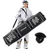 XCMAN Borsa da snowboard con ruote, robusta, 160/190 cm, adatta per zaino da sci e viaggi in aereo