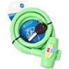 Generic Lucchetto di sicurezza per bicicletta, 1,1 m, con bobina rivestita, colore | Design a spirale per parcheggi e parcheggi giornalieri per biciclette, con cavo rivestito per un uso breve
