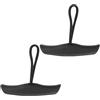HAKIDZEL 2 Pezzi Maniglia per Trasporto Kayak e Canoa, Plastica Nera | Canoe e Tender, Uso in Kayak, Comoda e Conveniente, Accessorio per Barca, Colore Nero