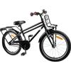 SYDE Bicicletta per bambini, 22 pollici, colore nero | Telaio in acciaio, freni classici, sella anatomica, parafanghi, per 7-12 anni