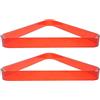 HOMOCONO 2 Pezzi Triangolo per Biliardo PC Rosso, Stabile e Portatile | Snooker e Pool, Formato Mini Tavolo e Pub, Accessorio Pratico per Formazione Ordinata