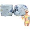 Generic Addensato adulto gonfiabile nuoto braccio galleggianti - Acqua di sicurezza | Braccioli arrotolabili in PVC resistente, 21 x 16,5 cm, affidabile galleggiamento, maniche gonfiabili in stile vintage per