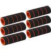 VANZACK 6 Pezzi Spugna Copertura 28-32 MM Antiscivolo per Barra Trazioni | Protezione per Allenamento, Adatta a Manubrio e Barre, Nero, Accessorio da Palestra