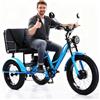 Generic Triciclo elettrico per adulti, pneumatici larghi da 24, batteria da 48 V, per escursioni all'aperto.