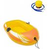LOVIVER Barca Gonfiabile Gonfiabile Comodo, Modello 120, Colore Giallo-Arancio, con Pompa A Pedale, Giallo-Arancio