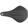 Generico Sella Bici Mimic, 155x245mm Nero-Argento per Strada MTB | binario CR-MO 7mm, rivestimento in pelle sintetica, per donna, tappetino sella anteriore