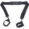 Generic Nylon poliestere Canna da pesca Carrier Strap 1m Lunghezza | Lunghezza regolabile, ampia spallina, nylon poliestere misto, gancio in plastica sicuro, design di colore nero