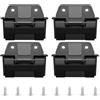 QOXEZY Cerniere di ricambio in plastica per Igloo 25QT 52QT (4 sets) | Robusta struttura in plastica, include viti argentate, adatta a modelli 25QT 52QT, facile installazione fai da te