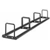 Generic Porta Dischi Bilanciere Supporto Pesi Rack Palestra Ripiano Acciaio Stabile Struttura Robusta a Scomparti Multipli per Stoccaggio Ordinato Risparmio, Nero, Tre