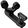 Wiffe On-Board Paddle Fissaggio Mount | Supporto clip canoa, Kayak Storage Helper, Ridged Roller Grip, Alloggiamento ABS regolabile, Struttura a maglie metalliche