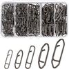 Seconero 240 PCS Power Fishing Snaps, Quick Change Snap per Esche da Pesca | Clip da Pesca in Acciaio Inossidabile, 5 misure, per trote, luccio, pesce persico, connettore per acqua dolce e acqua salata