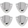 Kichvoe 4 Pezzi Griglia di Ventilazione in Acciaio Inox | Resistenza alla Corrosione, Finitura a Specchio, Installazione Semplice, Accessorio Speciale per Raft e Yacht