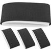 POPETPOP 4 Pezzi Cinghia da Sci Cinghia di Fissaggio degli Sci Nylon Nero Portatile Accessorio per Sport Invernali