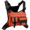 PANFHGFG Borse per Gilet Sportivi con Cassa da Pesca a Scomparti | Borse antispruzzo a scomparti multipli con strisce riflettenti per sport pesca all ' aperto