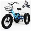 Generic Triciclo per adulti a 7 velocità, con pneumatici larghi da 20 pollici (4.0) per l'uso quotidiano.