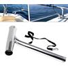 Fastigeaty Porta canne da pesca rivestito in PVC 316 inox antigraffio | Lucidato a specchio per superficie, ruggine per rivestimento a prova, estetica elegante, migliora l'aspetto della nave