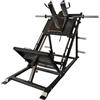 Generico Macchina Multifunzione per Leg Press e Hack Squat, Pedana XL, Struttura in Acciaio Nero,calf machine per dischi 25 e 50mm Zorrosport