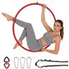 Generico Cerchio Aereo 90/85 cm, Set per Yoga Aereo, portatas 227 kg | Cerchio aereo per domestico, per danza, yoga, circo e acrobazie, sistemas di sicurezza da 400 kg