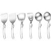 Wiffe Set di pentole da campeggio in acciaio inossidabile con cucchiaio | Utensili da cucina pieghevoli in acciaio inox multiuso utensili da campeggio con cucchiaio pieghevole per picnic all'aperto