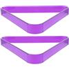 SOESFOUFU PC Triangolo da Biliardo 2 Pezzi Porpora Mini | Porta Palle Stabile, Design Portatile, per Mini Tavolo da Biliardo e Sala Giochi Domestica