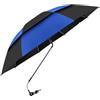 Generic Parasole per sedia con supporto a clip per spiaggia, blu scuro e nero | Ombrello a baldacchino a strati, braccio regolabile, rifugio compatto da campeggio