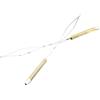Generic Ago avvolgitore in ottone per lenza da pesca a mosca | Corpo in acciaio inox, punta in ottone, lunghezza 14 cm, adatto per bobine standard, facile inserimento del filo
