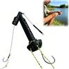 Generic 2 infila mosche magnetiche per pesca e tippet, strumento per legare nodi | Aiutante universale per nodi per ami da filettare, accessorio compatto per pesca per pescare facilmente piccole mosche