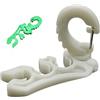 Wiffe Clip per tubo da immersione con fibbia a gancio per snorkeling, verde
