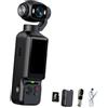 Generic Vlog - Action Camera con testa rotante per obiettivo, colore: Nero | Fotocamera portatile Vlog 1080P con ricarica di tipo C per viaggi, vlog quotidiani e video all'aperto, per clip video