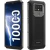 OUKITEL 10000mAh Batteria Smartphone Offerta K15 PLUS, 4GB+32GB, Ricarica Rapida+Carica Inversa, Tripla Fotocamera 13MP, Cellulare Android 10 Dual SIM, HD+ 6,52'', Face ID+Impronta Digitale NFC Nero