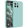 HAFFAN Custodia in Silicone TPU Compatibile con OnePlus 10T (6.7 inches), Cover Case Protettiva per Cellulare - Ciano chiaro