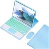 HEUCYL Custodia Con Tastiera Per Samsung Galaxy Tab S10+ 2024/Tab S9 FE+/S9+ 2023/S8+ 2022/S7 FE 2021/S7+ 12.4, Tastiera Touchpad Retroilluminata 7 Colori Con Supporto,Staccabile Tastiera,Blu