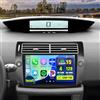Hikity 4+128G 9 Autoradio Android per Citroen C4 2004-2009 Wireless Carplay | Incell Touchscreen GPS Navi Bluetooth 5.0 WiFi FM/RDS Retrocamera EQ 4+128G