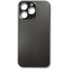 Smartex® Vetro copribatteria per scocca Posteriore Big Hole Compatibile con iPhone 13 PRO | Senza Logo (Nero)