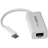 StarTech Adattatore di Rete USB-C a RJ45 Gigabit Ethernet, USB 3.0, Bianco
