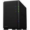 Synology DS216play NAS 8TB (2 x 4TB WD RED) Scrivania Collegamento ethernet LAN, Nero