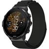 GIOPUEY 24mm Cinturini Compatibile con SUUNTO 7, Cinturino in Morbido Nylon Intrecciato [Unisex] - Black