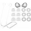 IiEXCEL Kit di auricolari per Galaxy Buds Pro SM-R190, in morbido silicone anti-smarrimento, cordino da collo, cordino, ricambio in gel, accessori per la pelle, compatibili con Samsung Galaxy Buds Pro, bianco