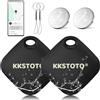 KKSTOTO Tracker GPS Android Senza Abbonamento, Smart Tag, Funziona con Google Dov'è App, Localizzatore GPS, Trova Oggetti, Localizzatore Bluetooth per Chiavi/Bagagli/Valigie/Bambini/Portafoglio/Animale