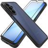 Nevecover Cover per Samsung Galaxy A27 5G con Vetro Temperato,Chiaro | Silicone TPU Custodia 360 Antiurtfio Gradi Traslucida Posteriore Sottile Antiurto Protettiva Case