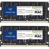 Timetec Kit da 32 GB (2 x 16 GB) compatibile con Apple DDR4 2666 MHz / 2667 MHz per metà 2020 iMac (20,1/20,2) / metà 2019 iMac (19,1) 27 w/Retina 5K, Mac mini (8,1) PC4-213333 PC4. 21300 MAC RAM